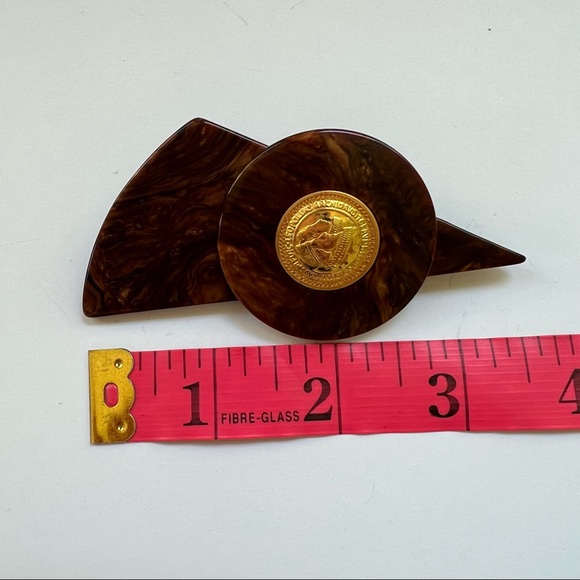 Vintage Simon Chang Tortoise Brooch - Picture 10 of 10